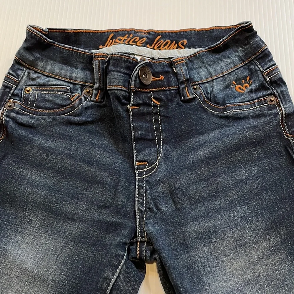 Justice super skinny simply low jegging, girls size 12S